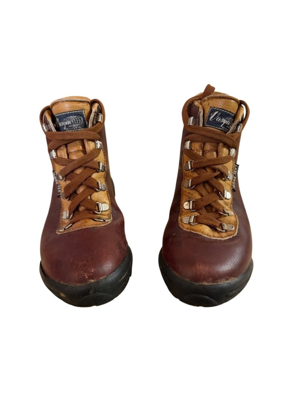 Vintage Vasque Gore-Tex Leather Hiking Boots Size 6M Made In Italy